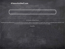 Tablet Screenshot of drleonardcaldwell.com